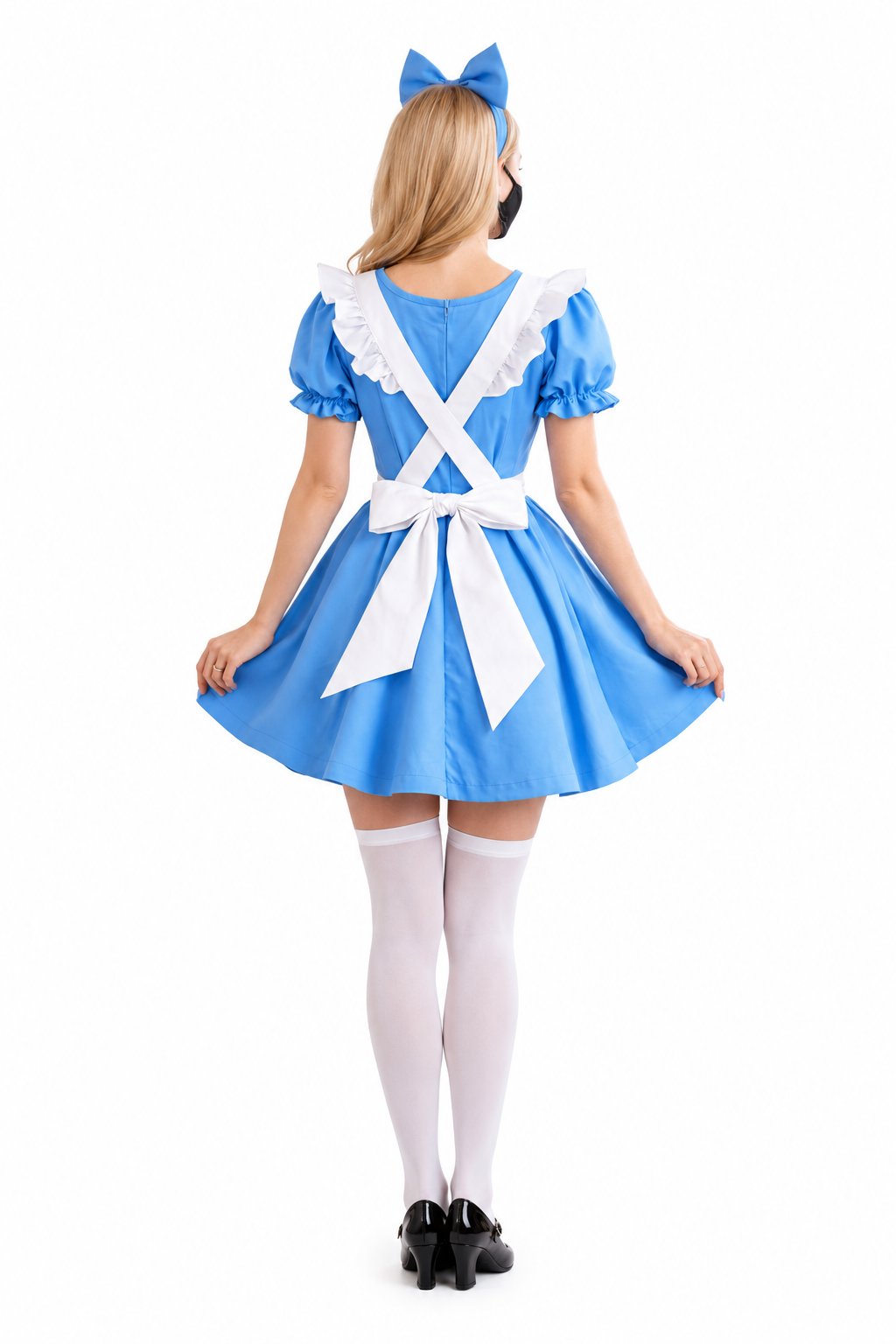 Blaues Baumwollkleid G3923