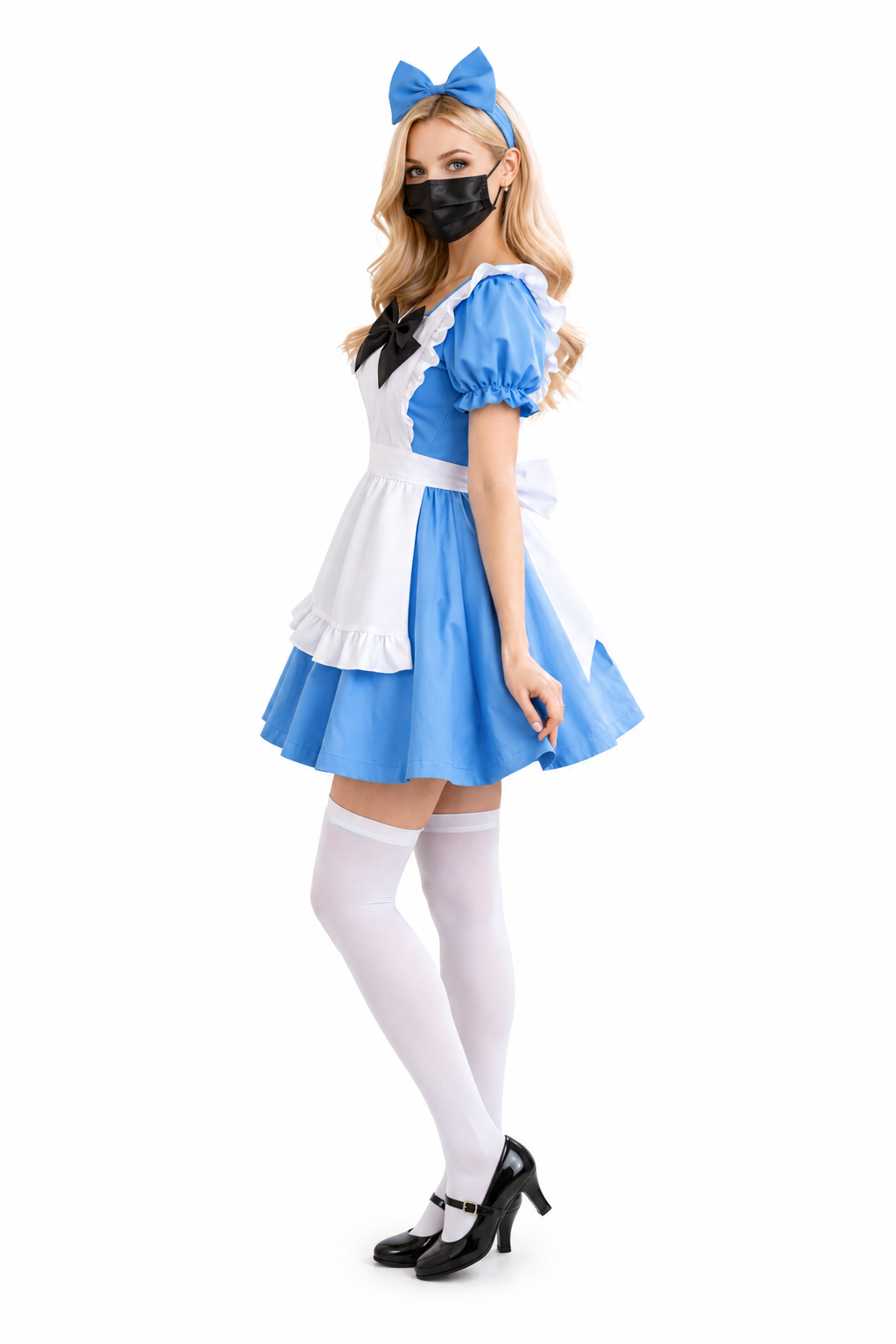 Blaues Baumwollkleid G3923