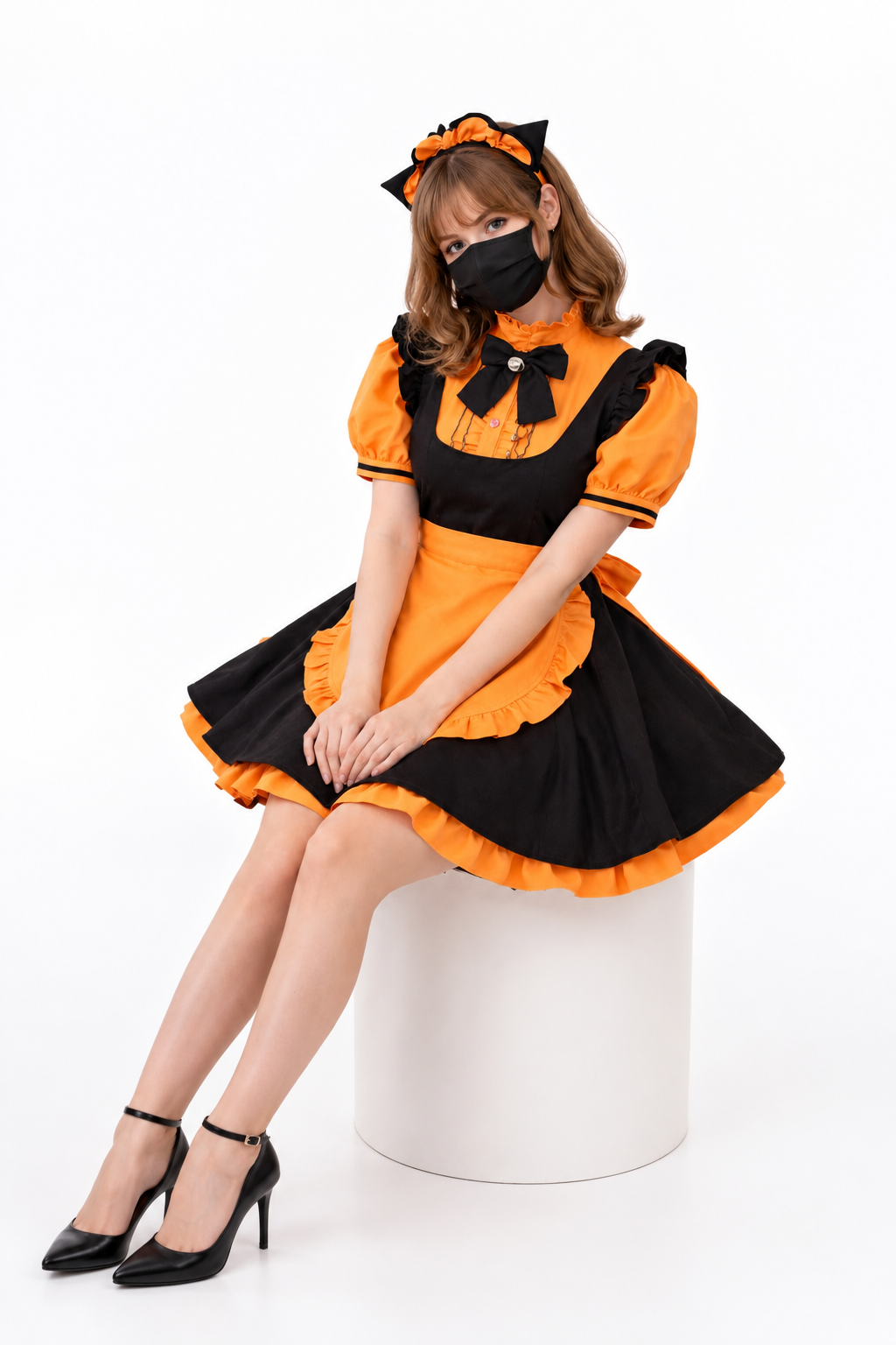Gelbes Baumwollkleid G3924