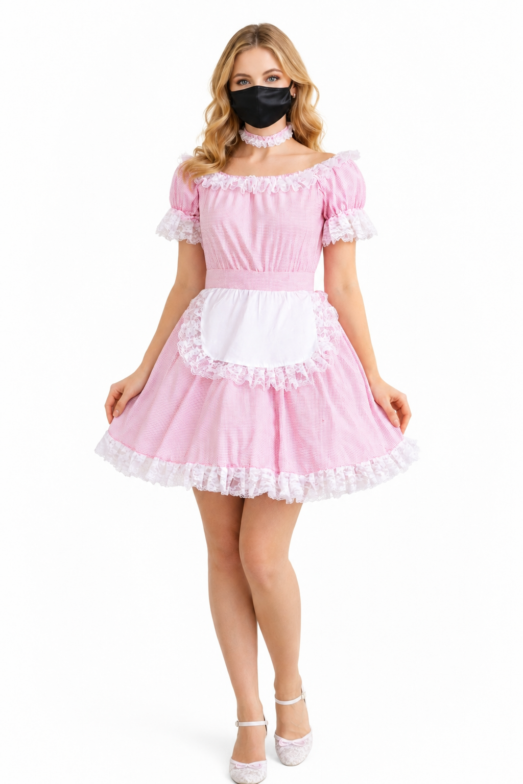 Babyrosa Baumwollkleid G3925