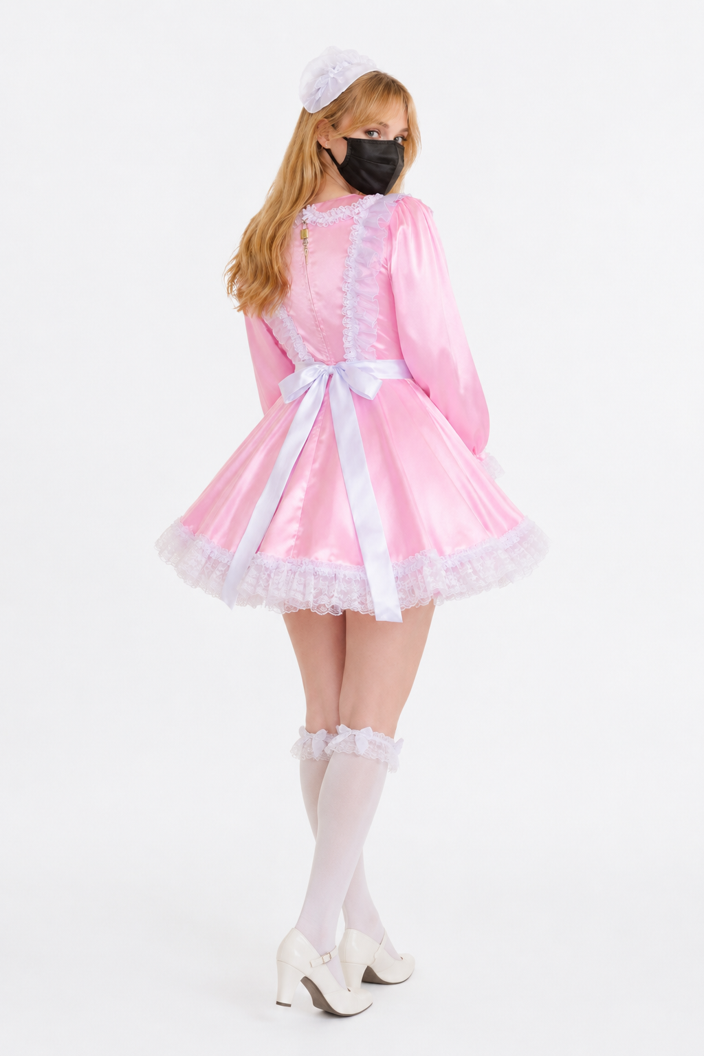 Baby Pink Satin Dress G3931