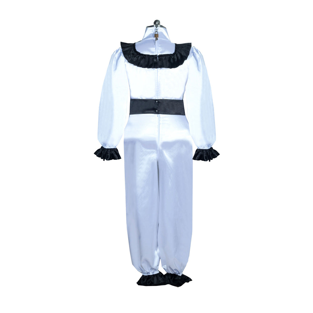Barboteuse en satin blanc G3938