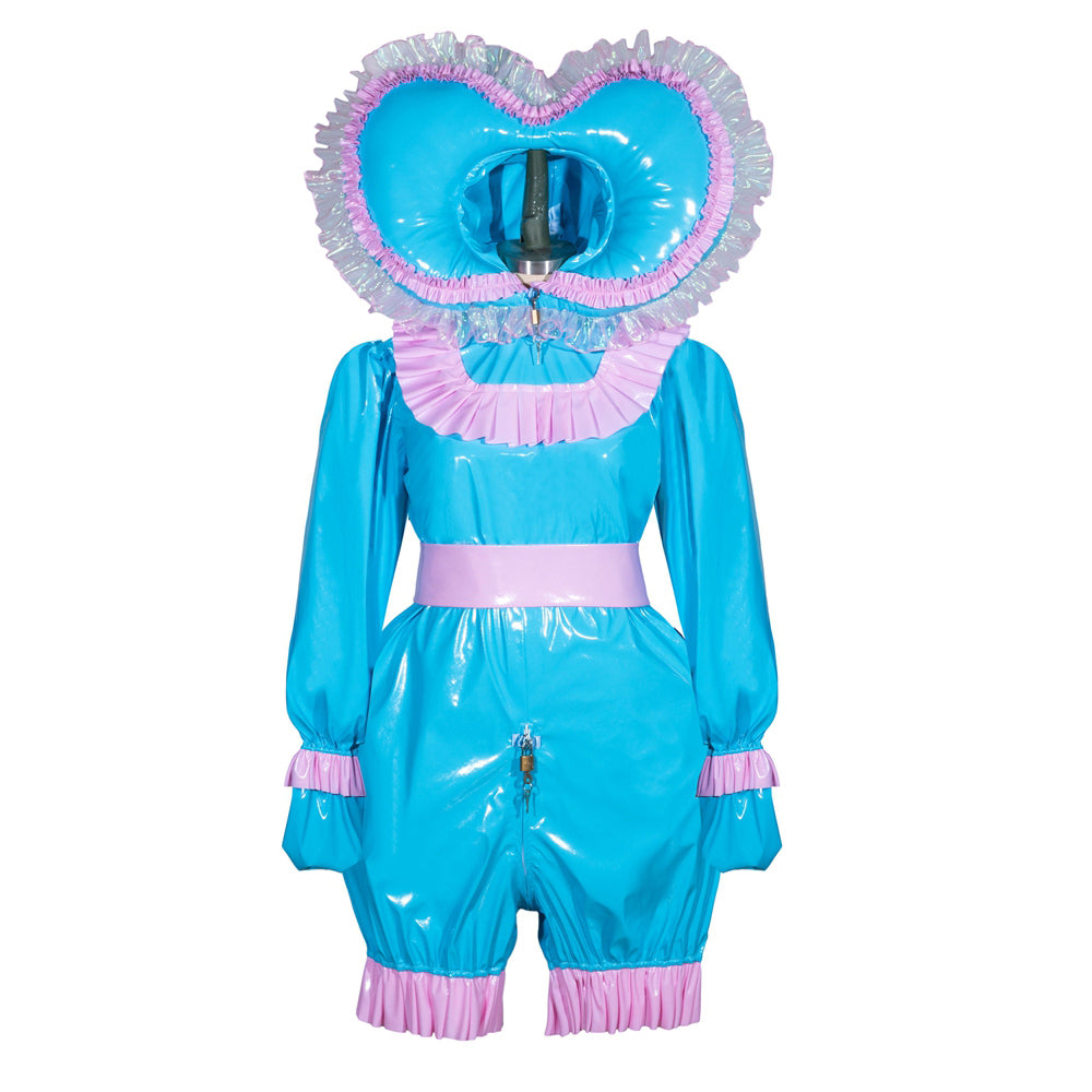 Combinaison en PVC fine bleue G3944