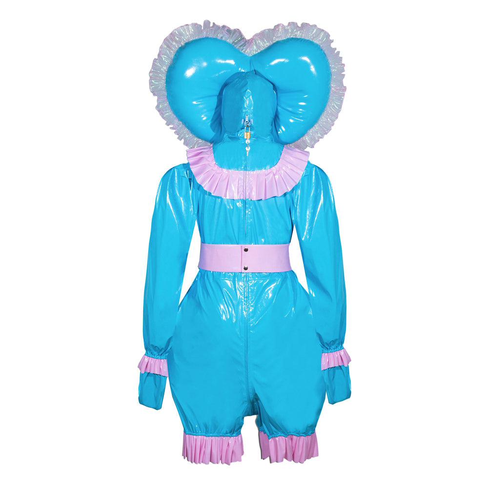 Combinaison en PVC fine bleue G3944