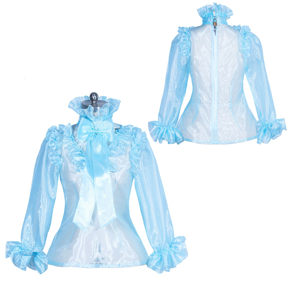 Chemisier en Organza Bleu Layette G3950