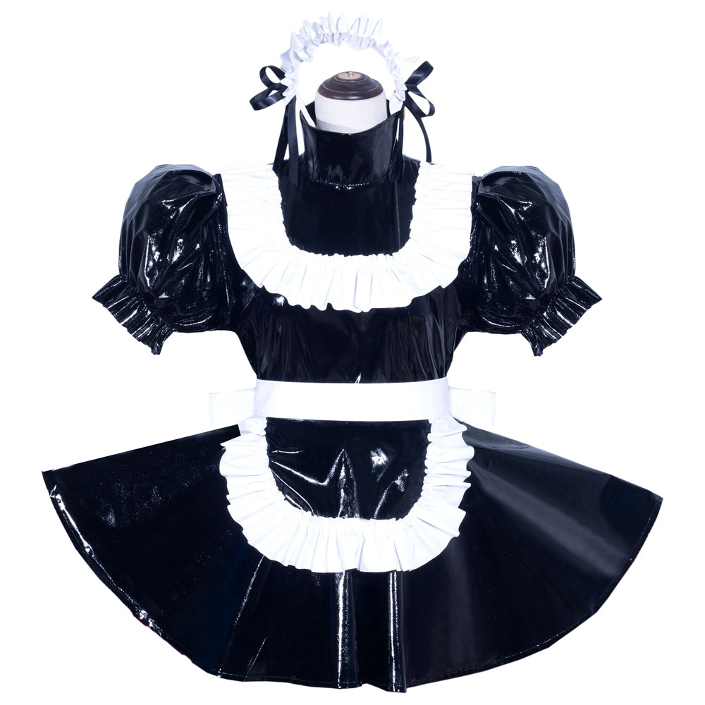 Combinaison Romper Fine en PVC Noir G3970