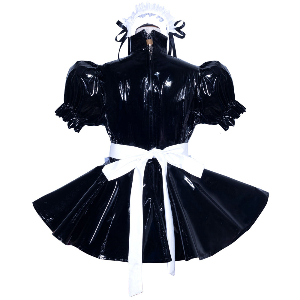 Combinaison Romper Fine en PVC Noir G3970