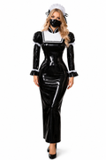 Robe noire en PVC fin G3986