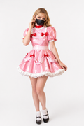 Baby Pink Leather Dress G3996