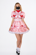 Pink Satin Dress G3998