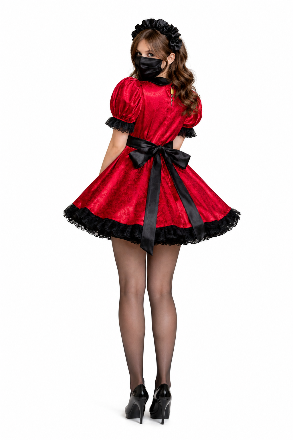 Red Satin Dress G4000