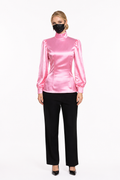 Baby Pink Satin Blouse G4006
