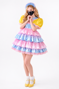 Rainbow Satin Dress G4007