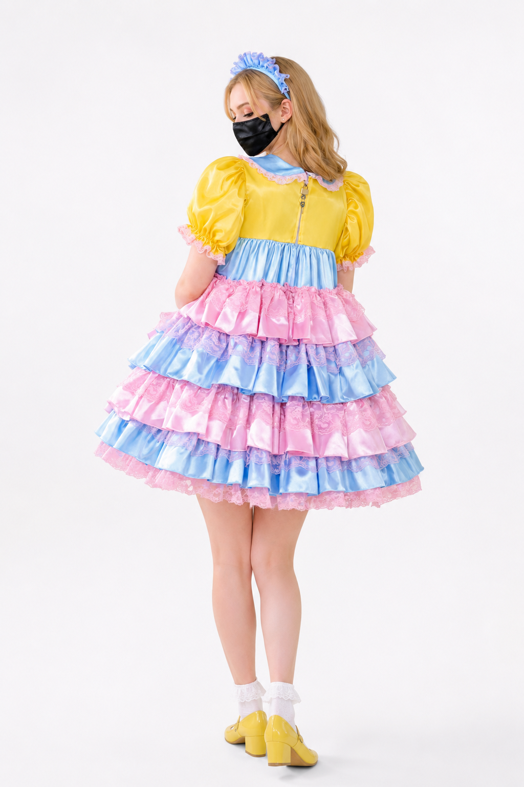 Rainbow Satin Dress G4007