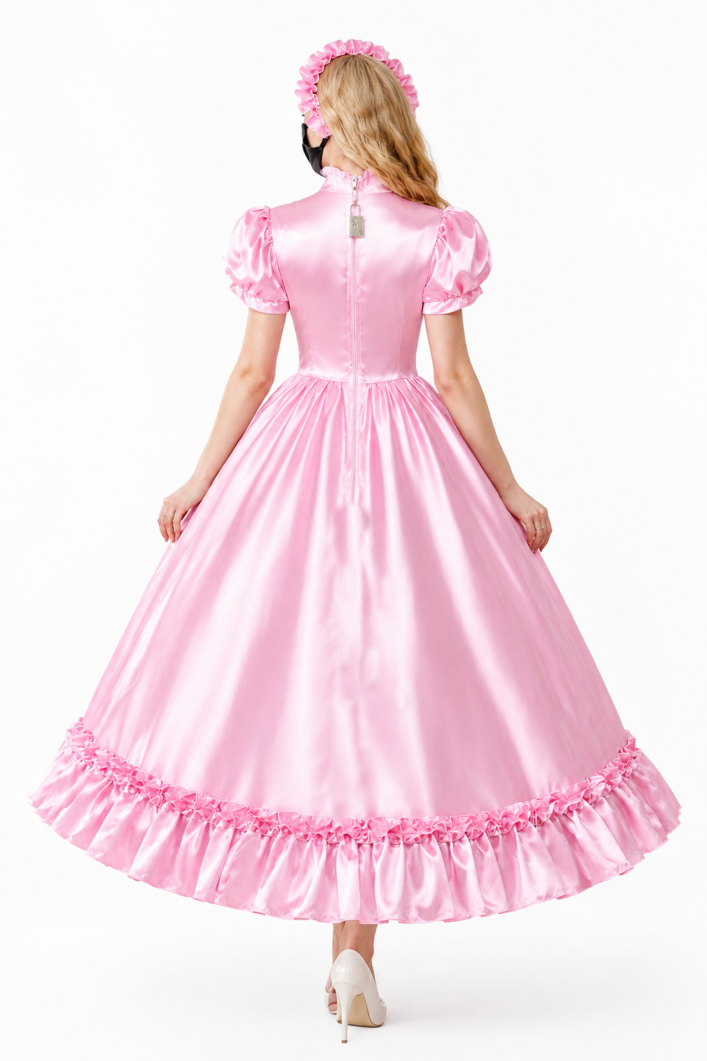 Baby Pink Satin Dress G4008