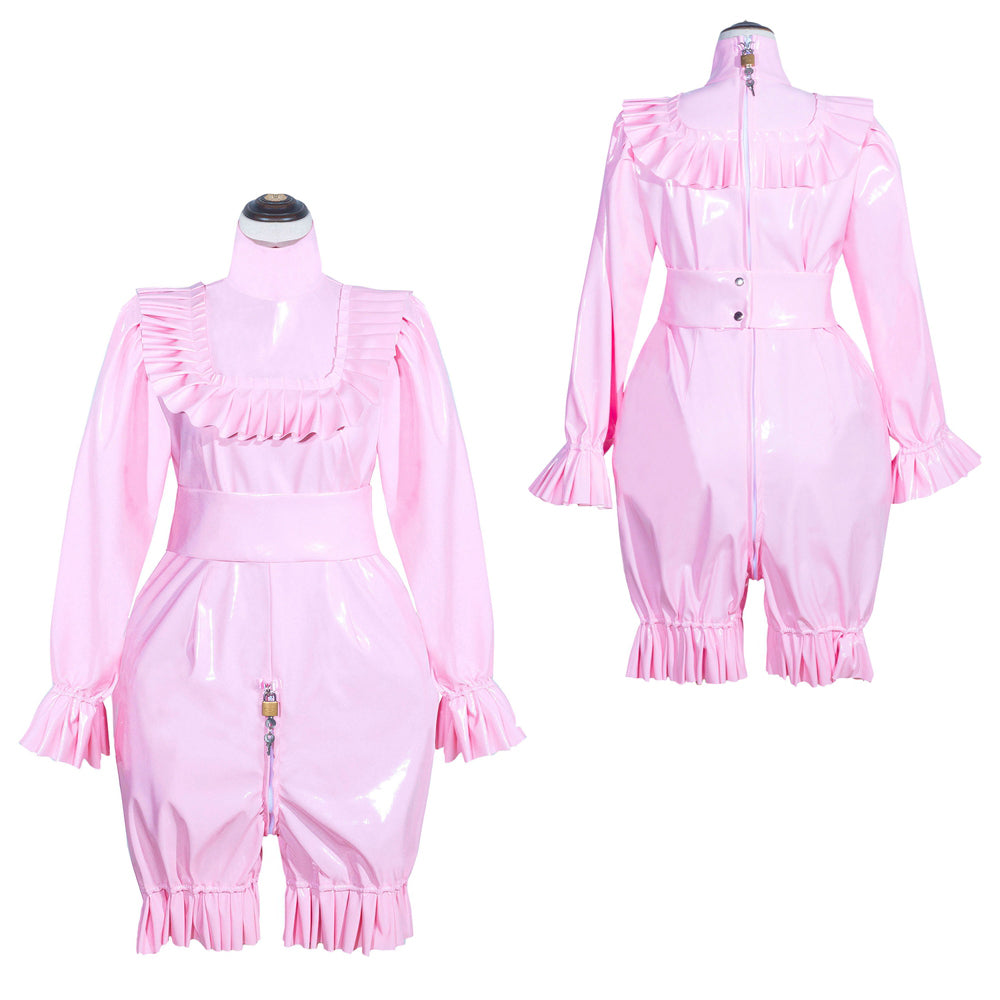 Combinaison G4012 en PVC fin rose bébé