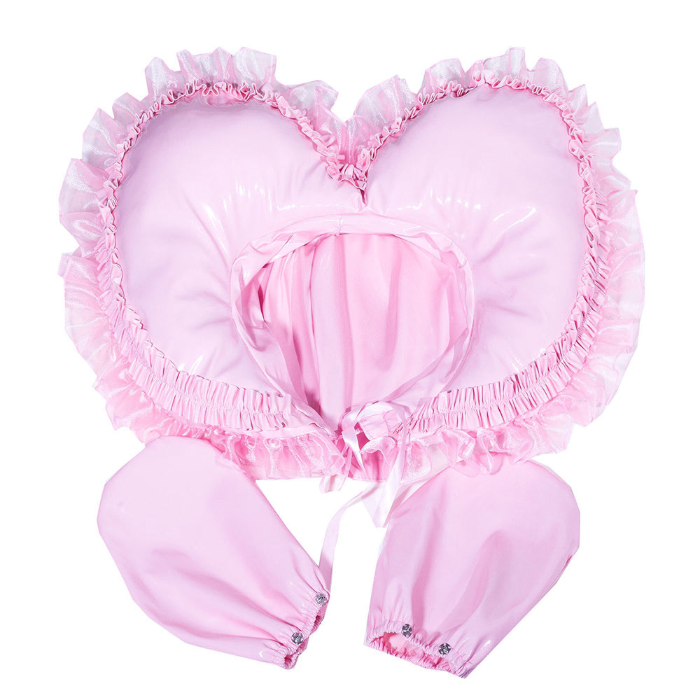 Baby Pink Thin PVC Bodysuit Outfit G4012