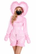 Baby Pink Thin PVC Bodysuit Outfit G4012