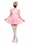 Baby Pink Thin PVC Dress G4020