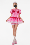Pink Satin Dress G4027