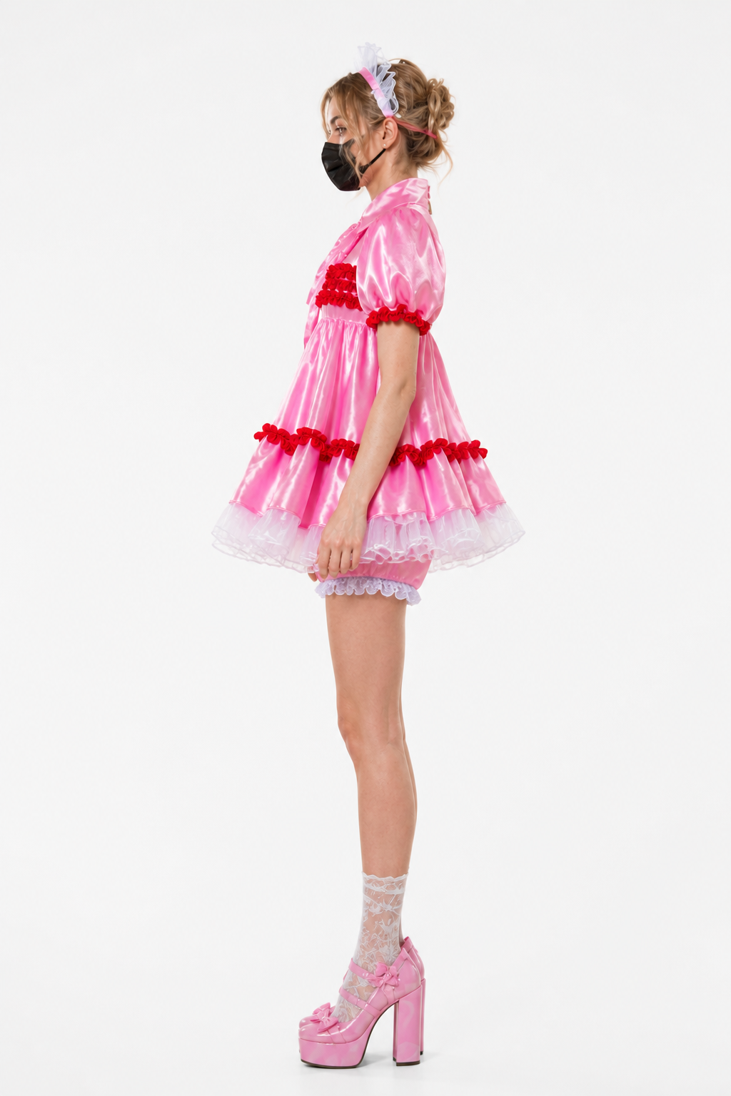 Pink Satin Dress G4027