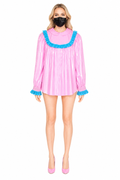 Pink Thin PVC Blouse G4057