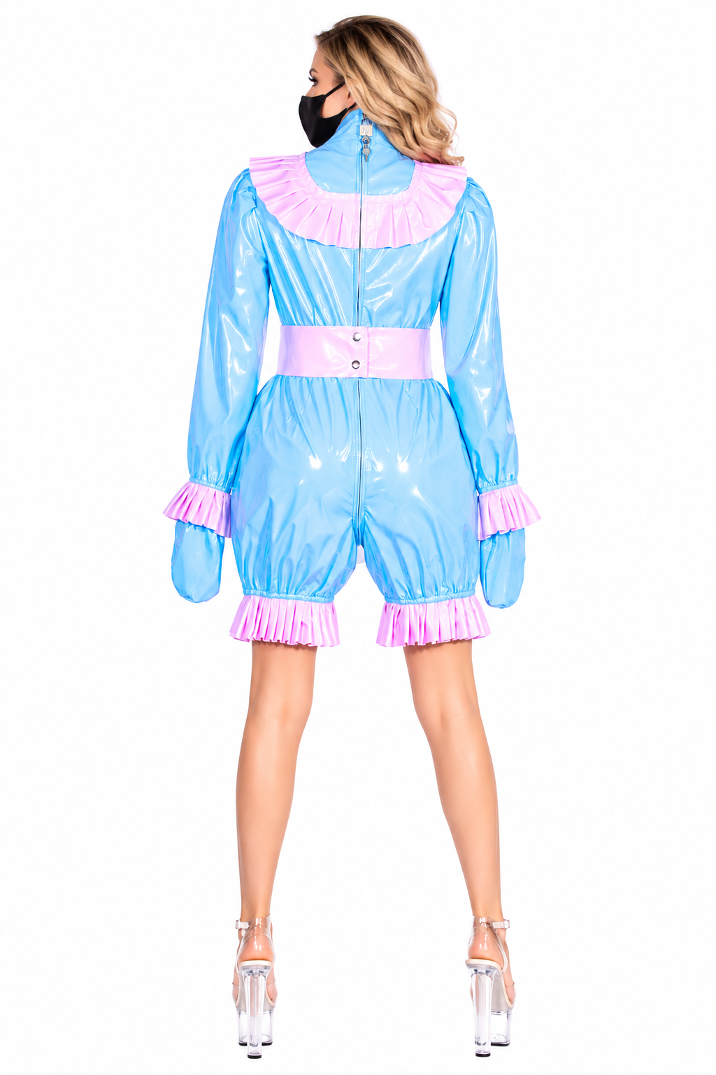 Baby Blue Thin PVC Romper G4063