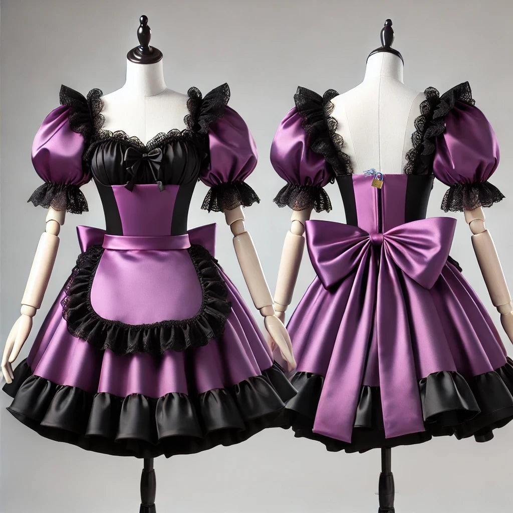 Robe en satin violette G4076