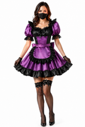 Purple Satin Dress G4076