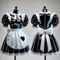 Schwarzes, schweres PVC Sissy Maid Kleid G4077