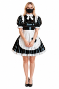 Black Heavy PVC Dress G4077