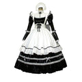 schwarzes, dünnes PVC-Kleid G407