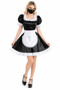 Black Satin Dress G4080