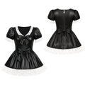 Black Leather Dress G4087
