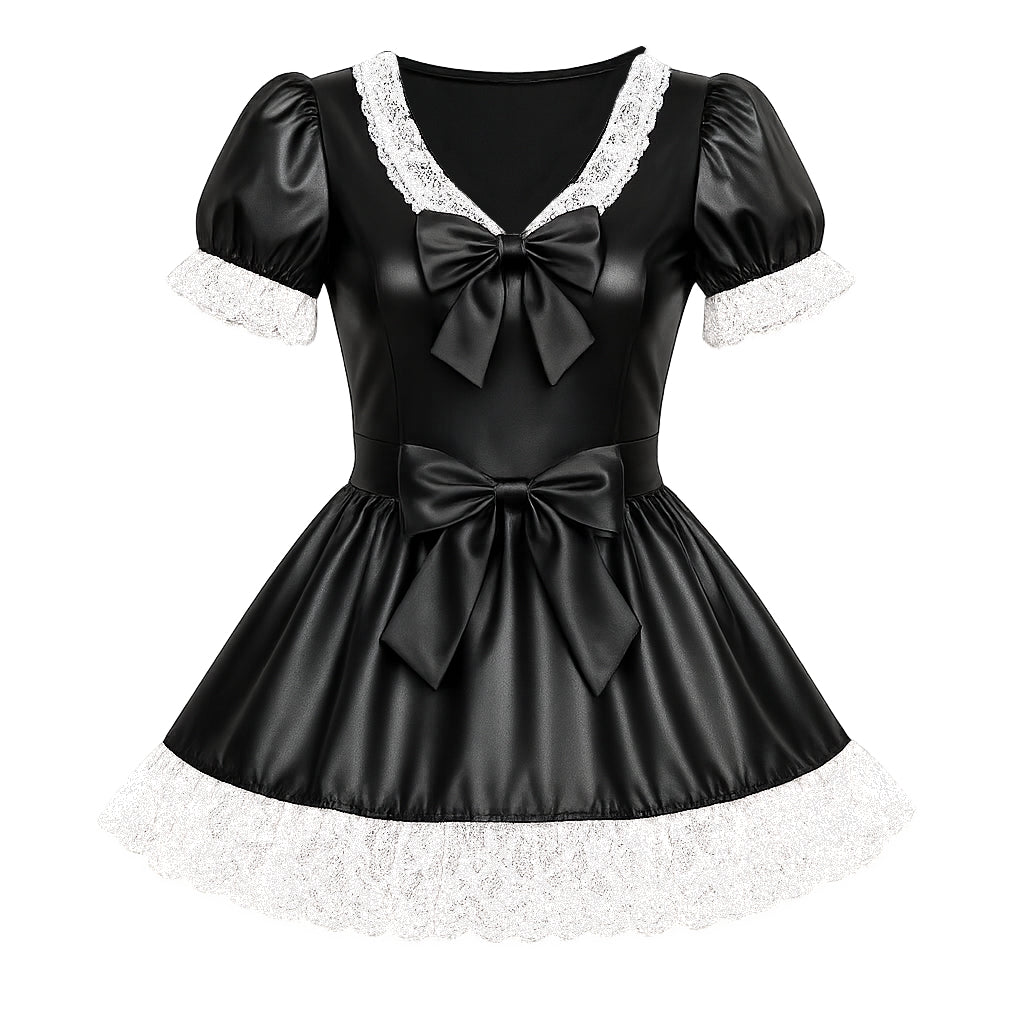 Black Leather Dress G4087