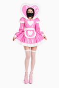 Pink Thin PVC Dress G4090