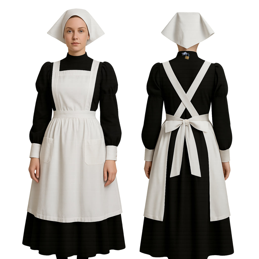Schwarzes Baumwollkleid G4094
