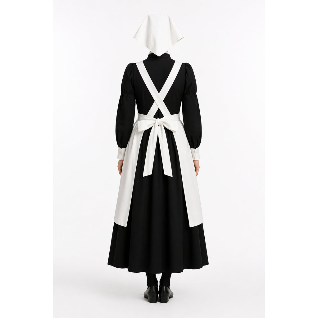 Schwarzes Baumwollkleid G4094