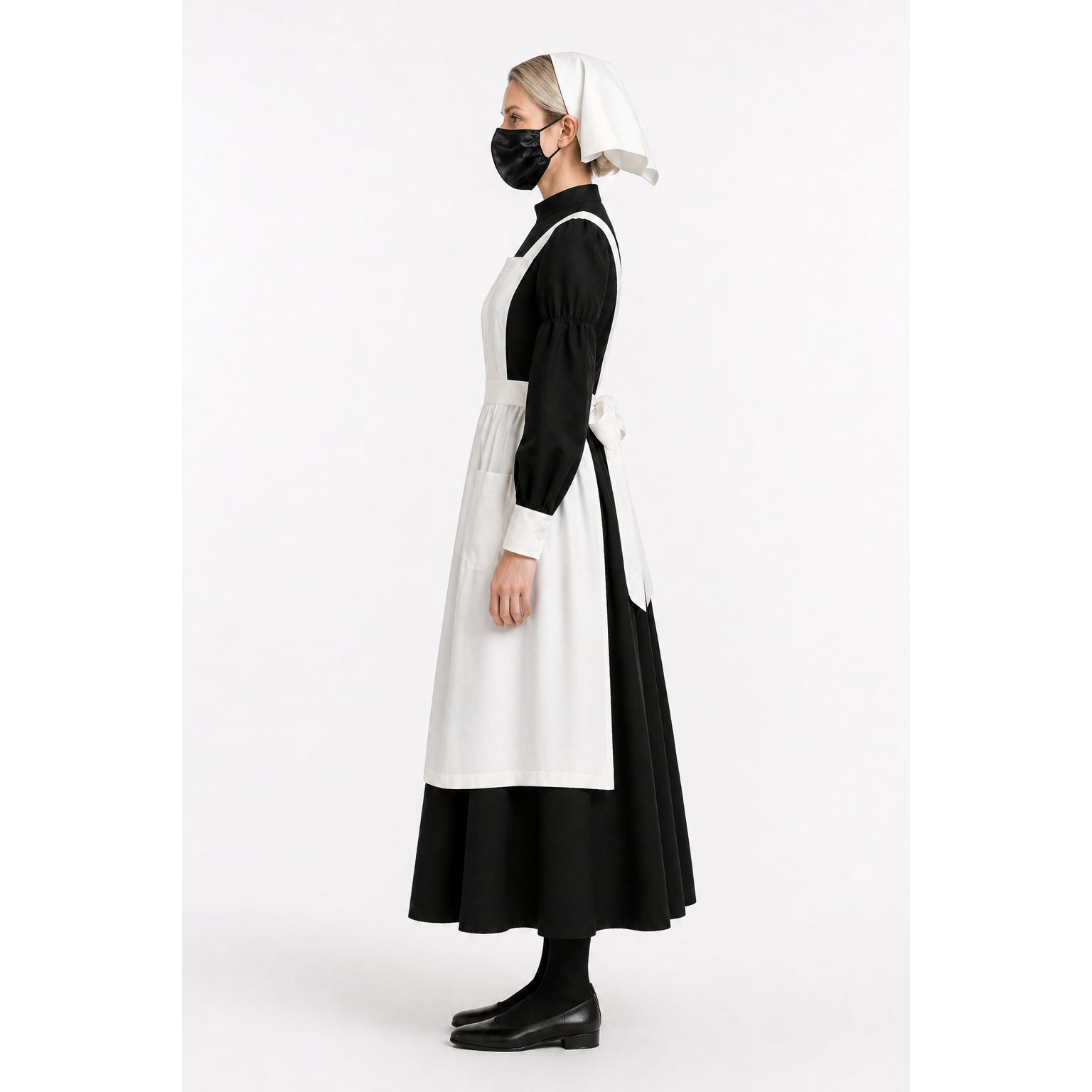 Schwarzes Baumwollkleid G4094