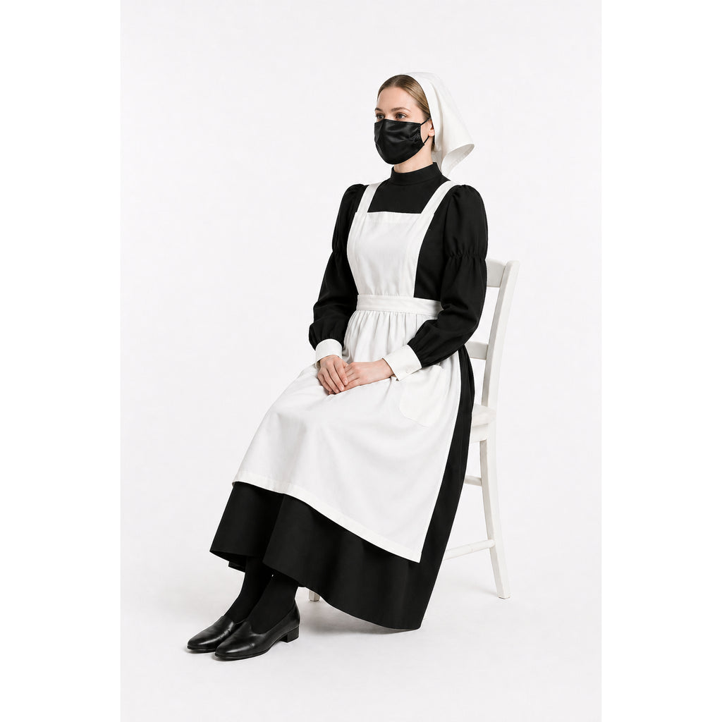 Schwarzes Baumwollkleid G4094
