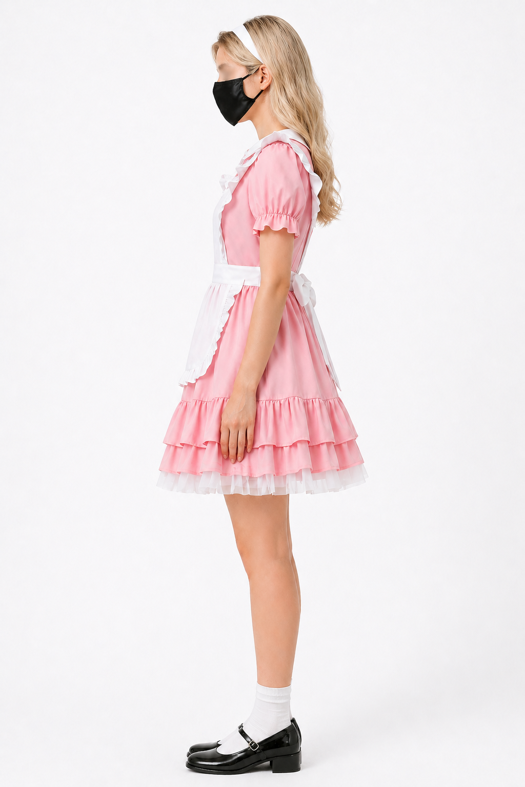 Baby Pink Cotton Dress G4095