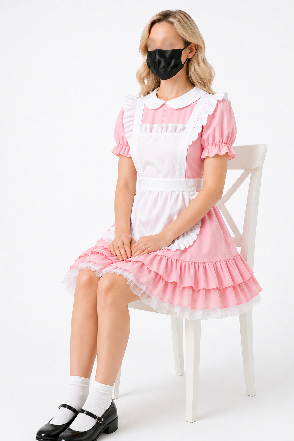 Babyrosa Baumwollkleid G4095