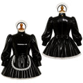 Robe en PVC Noir Épais G4104