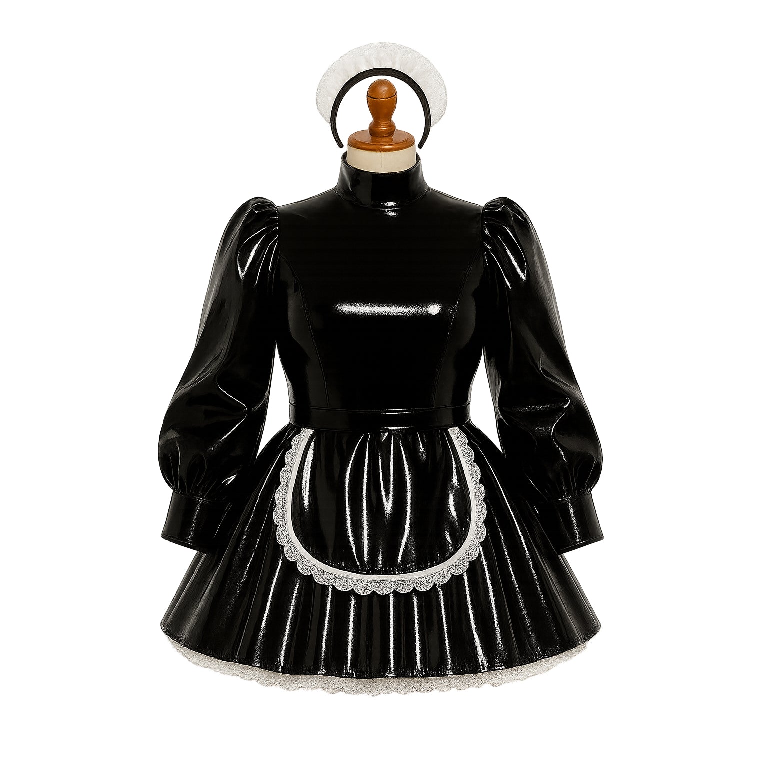 Robe en PVC Noir Épais G4104