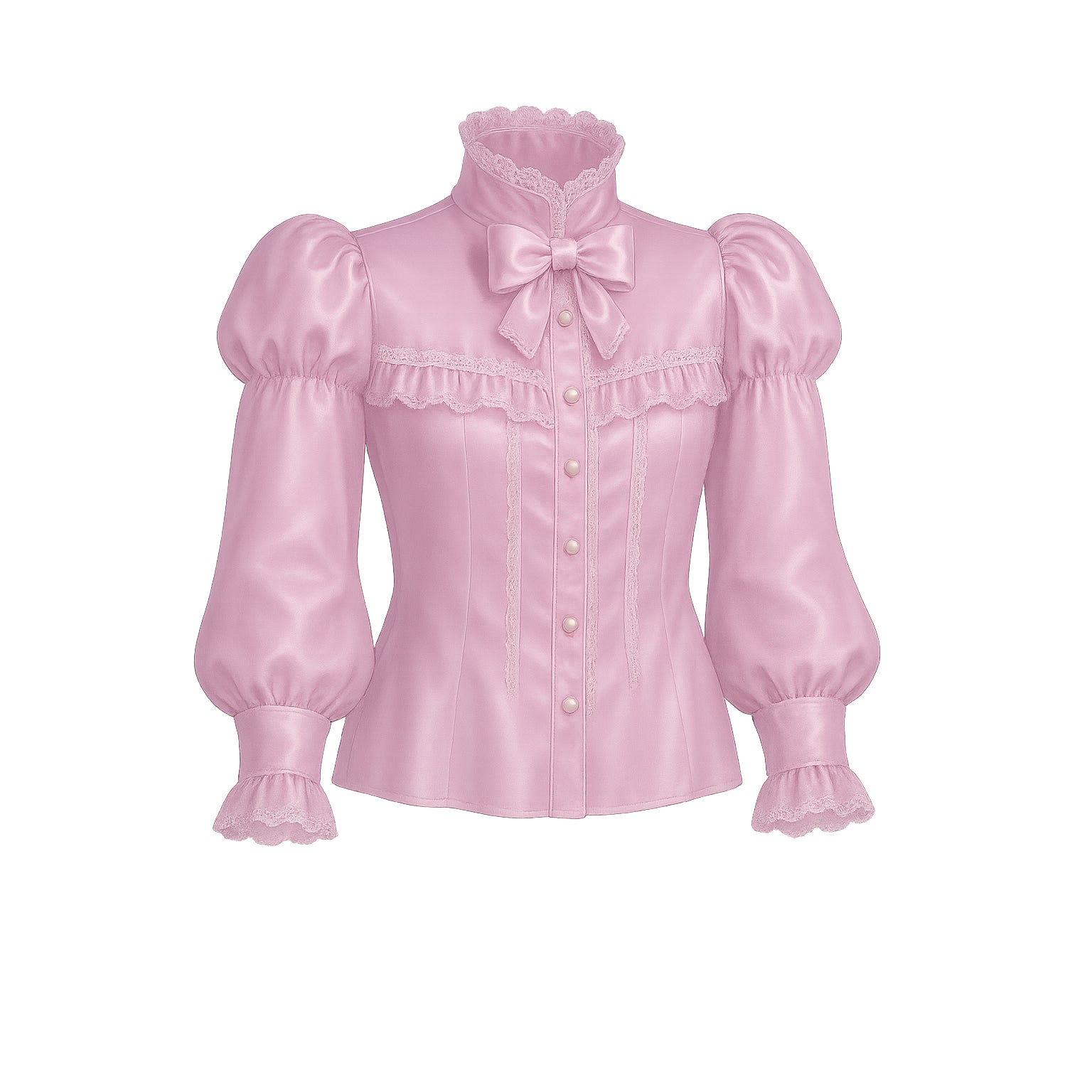 Baby Pink Satin Blouse G4107