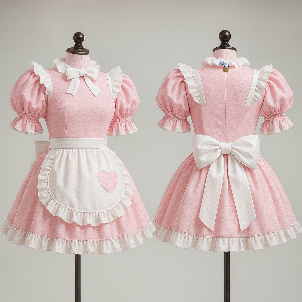 Robe en coton rose G4126