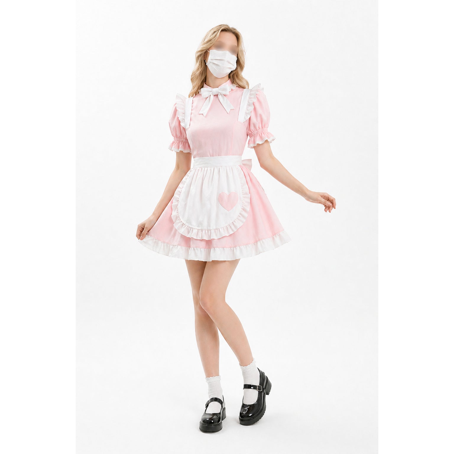 Robe en coton rose G4126