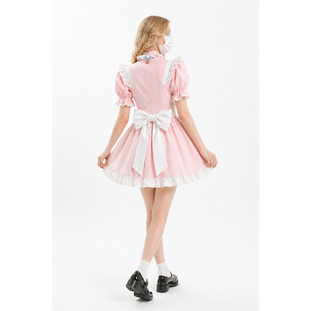 Robe en coton rose G4126
