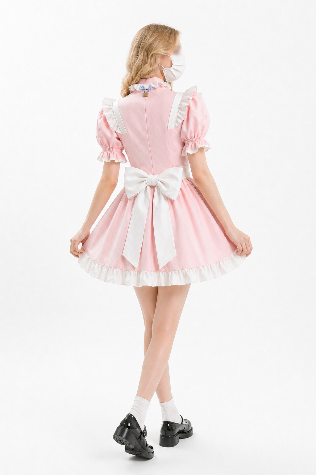 Rosa Baumwollkleid G4126
