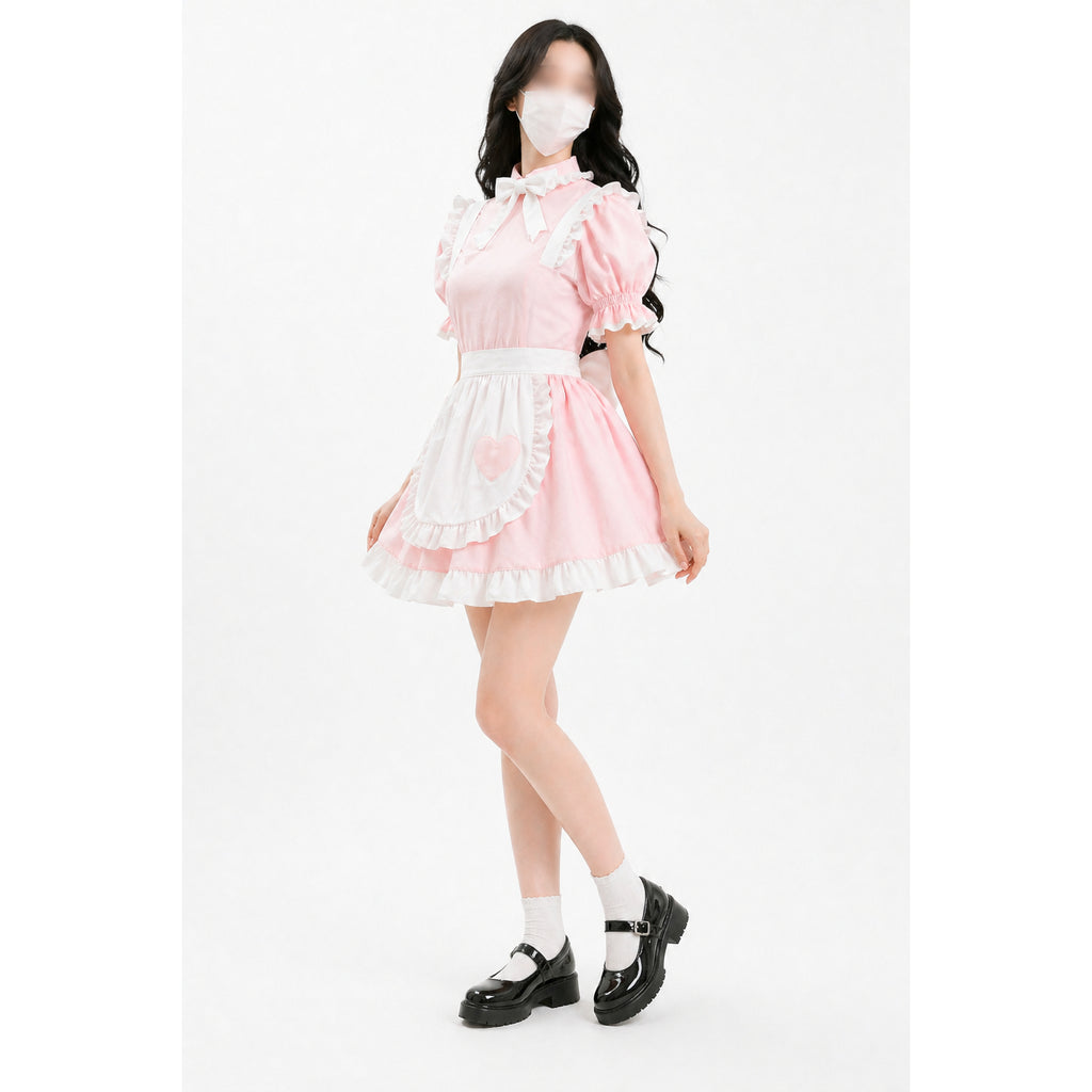Robe en coton rose G4126